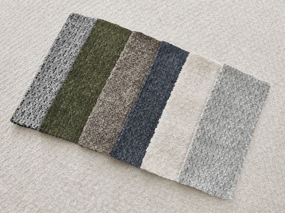 Canapé droit fixe 3 places SIDONIE tissu chiné