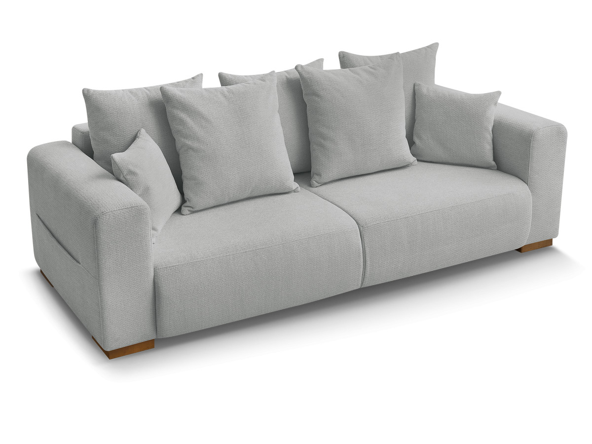 Canapé droit fixe 3 places SIDONIE tissu chiné