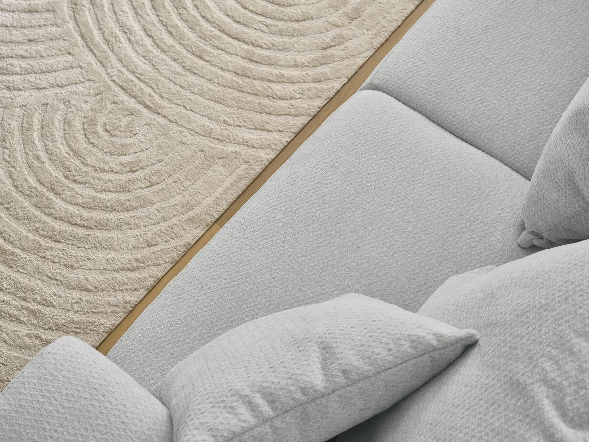 Canapé droit fixe 3 places SIDONIE tissu chiné