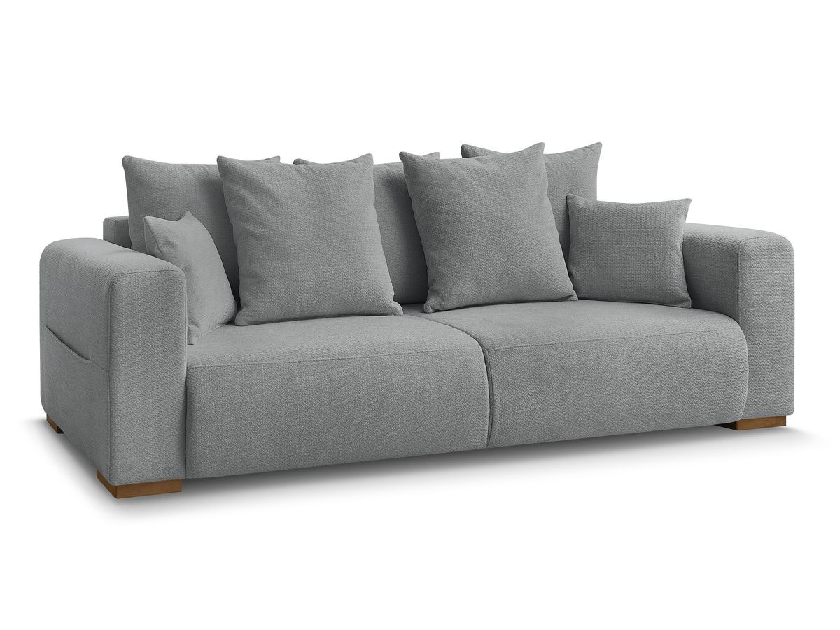 Canapé droit fixe 3 places SIDONIE tissu chiné