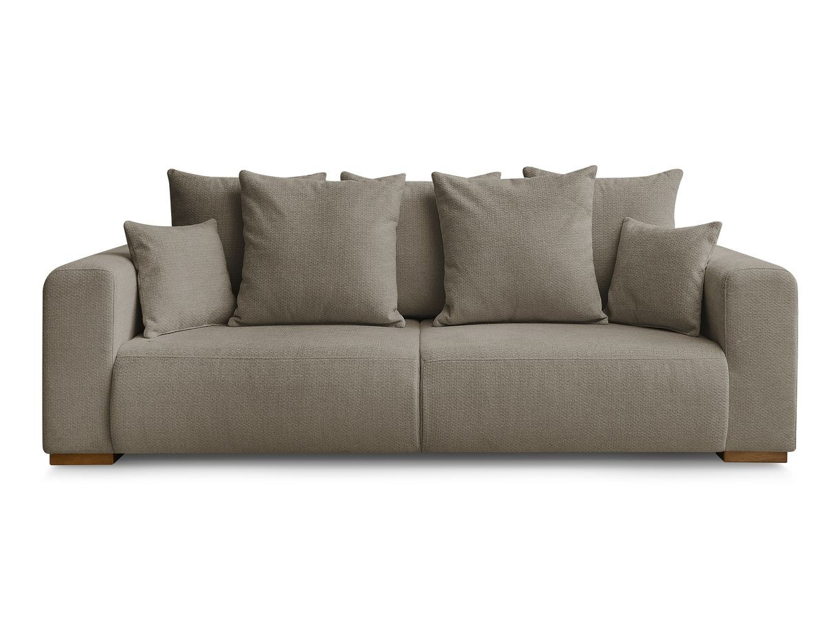 Canapé droit fixe 3 places SIDONIE tissu chiné