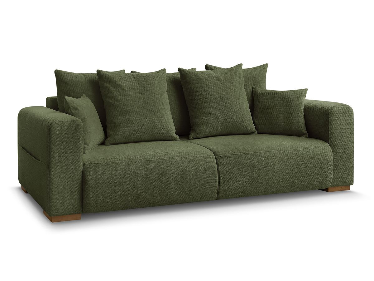 Canapé droit fixe 3 places SIDONIE tissu chiné