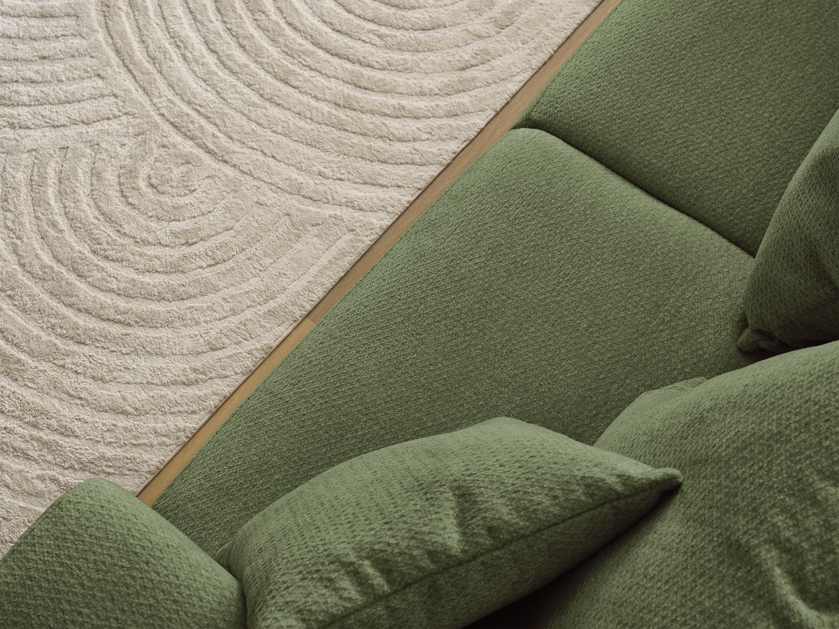 Canapé droit fixe 3 places SIDONIE tissu chiné