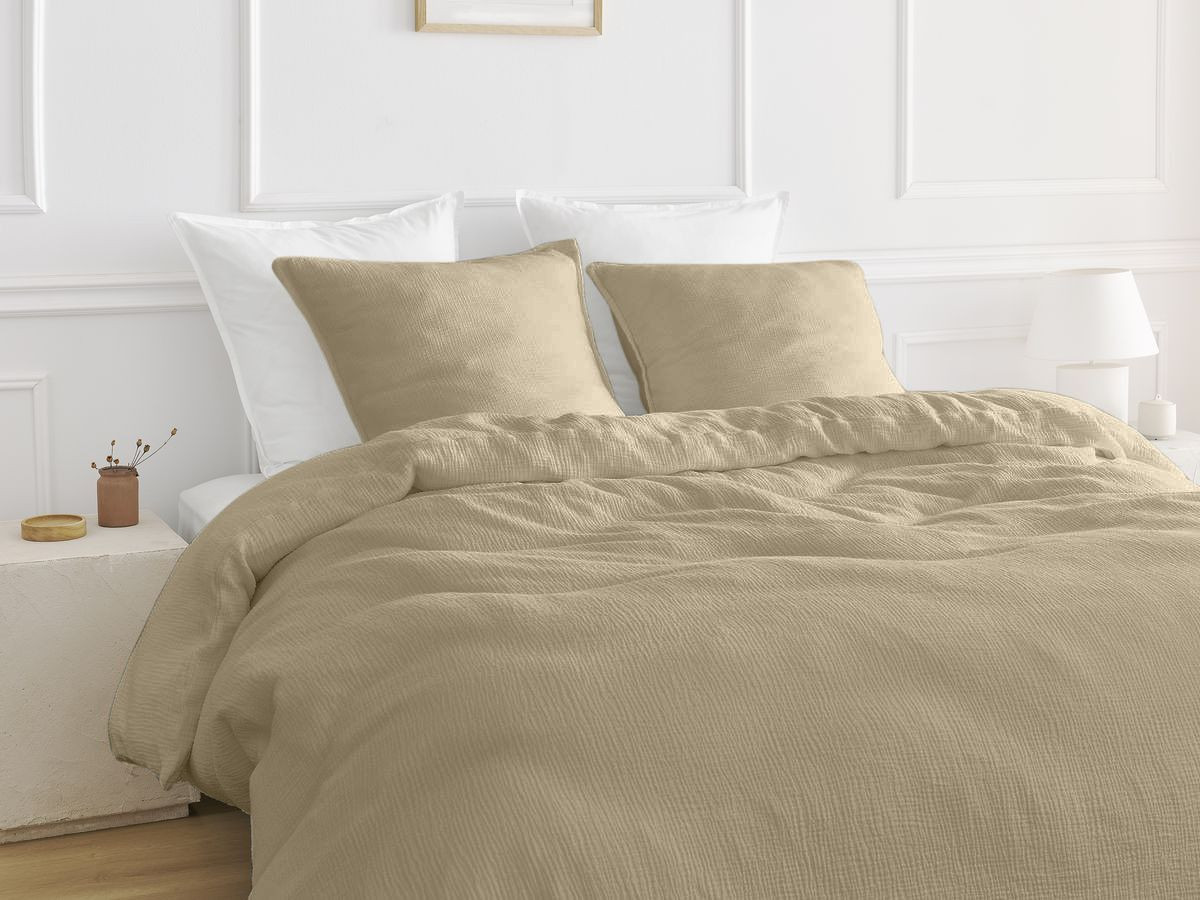 HESTIA katoenen gaas kinderbeddengoedset 140x200 cm met dekbedovertrek en kussensloop