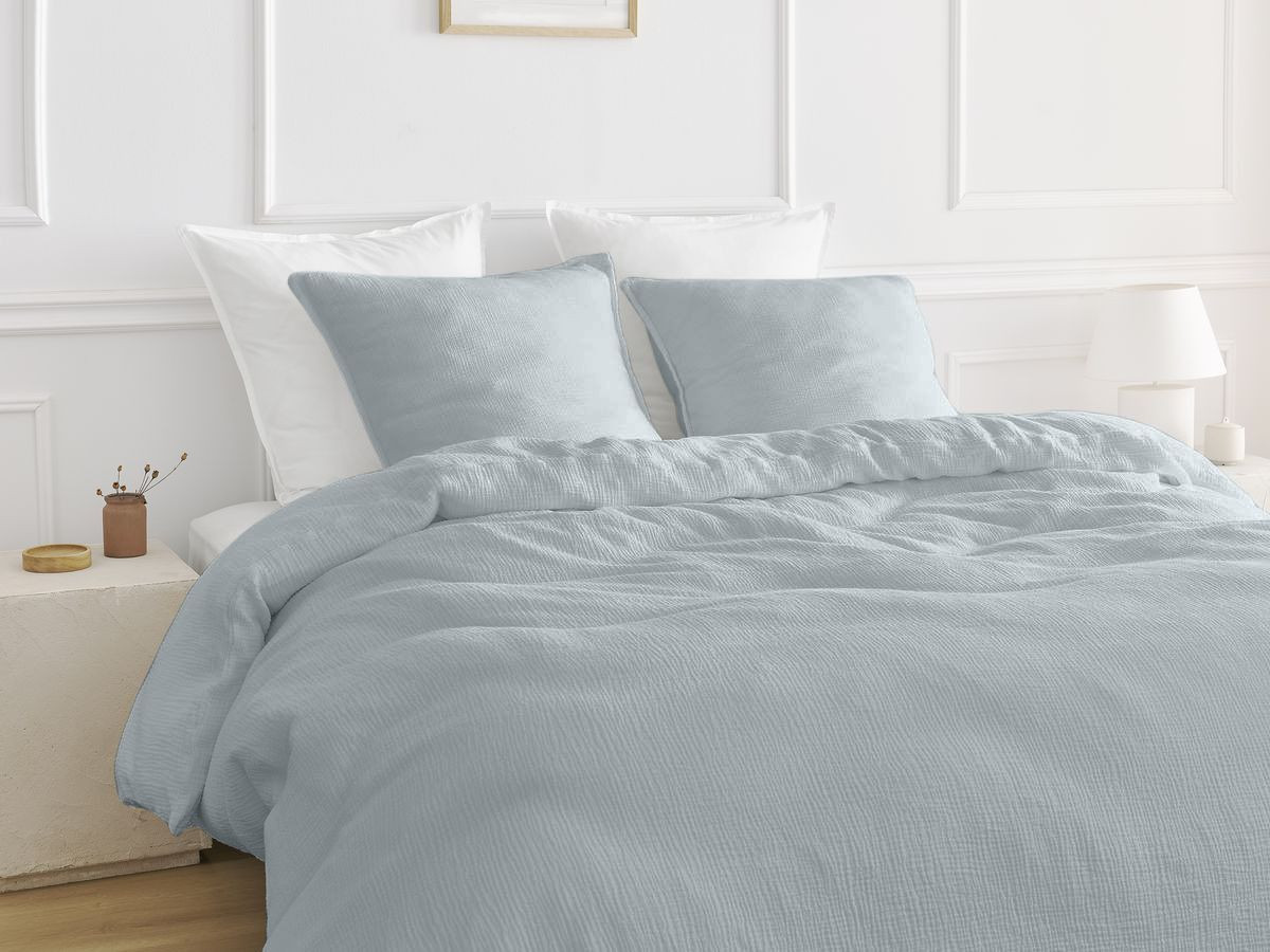 HESTIA katoenen gaas kinderbeddengoedset 140x200 cm met dekbedovertrek en kussensloop