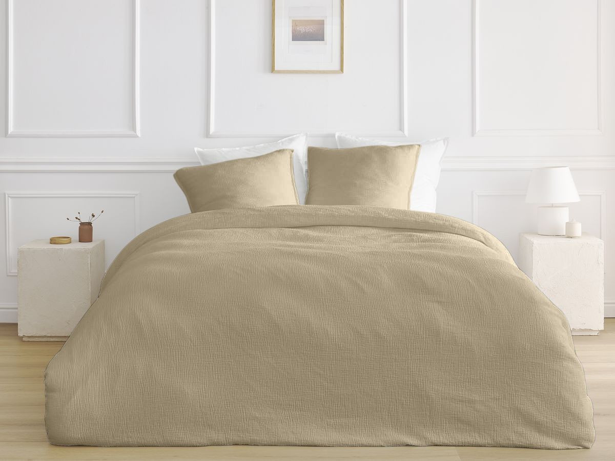 HESTIA katoenen gaas kinderbeddengoedset 140x200 cm met dekbedovertrek en kussensloop