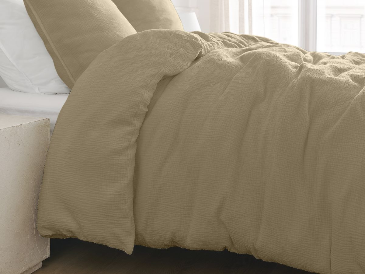 HESTIA katoenen gaas kinderbeddengoedset 140x200 cm met dekbedovertrek en kussensloop