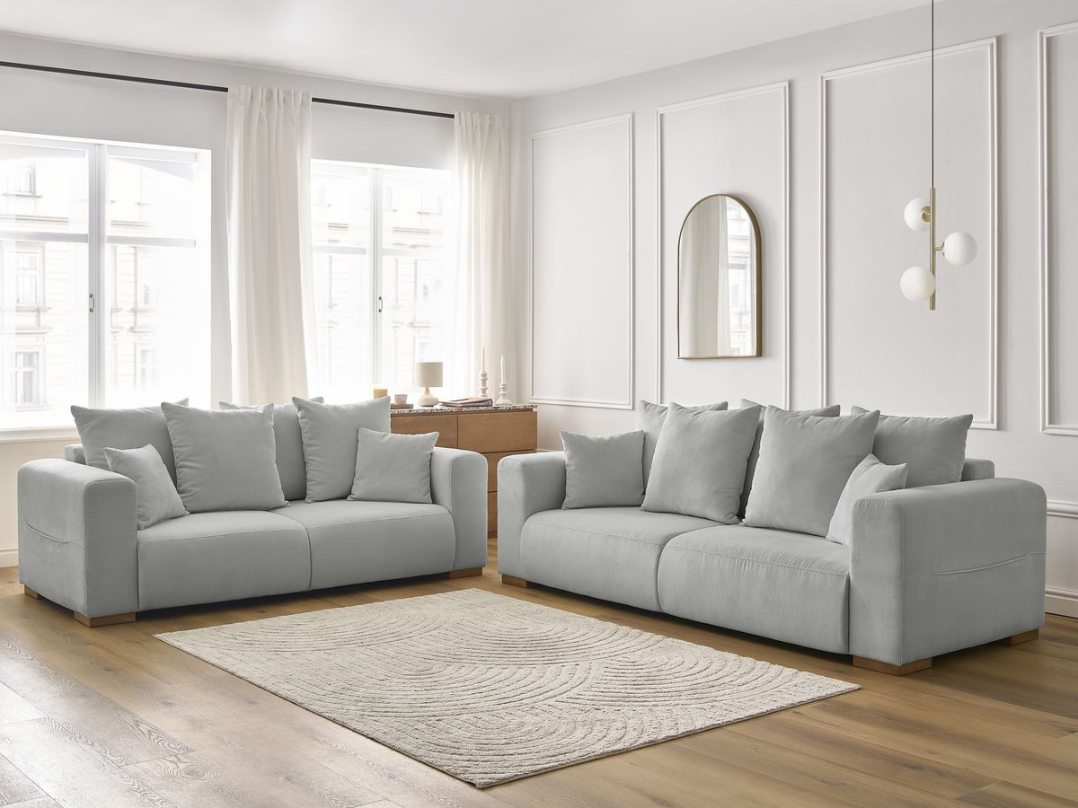 SIDONIE corduroy vaste 3 + 2 zits rechte bankset