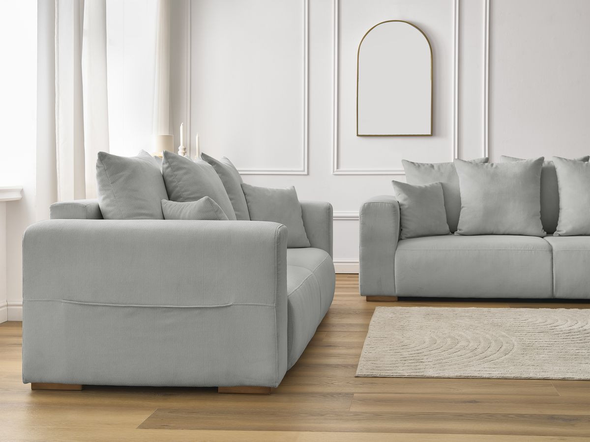 SIDONIE corduroy vaste 3 + 2 zits rechte bankset