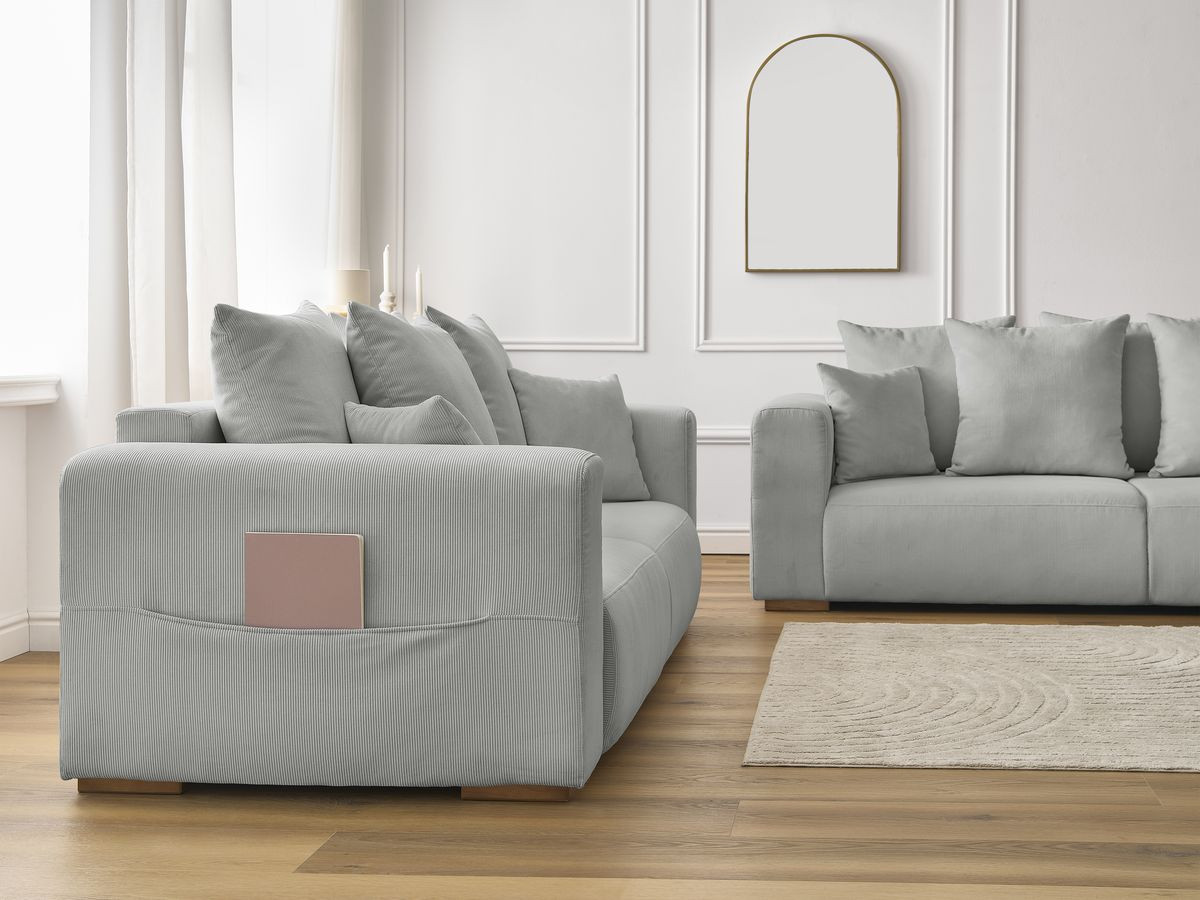 SIDONIE corduroy vaste 3 + 2 zits rechte bankset