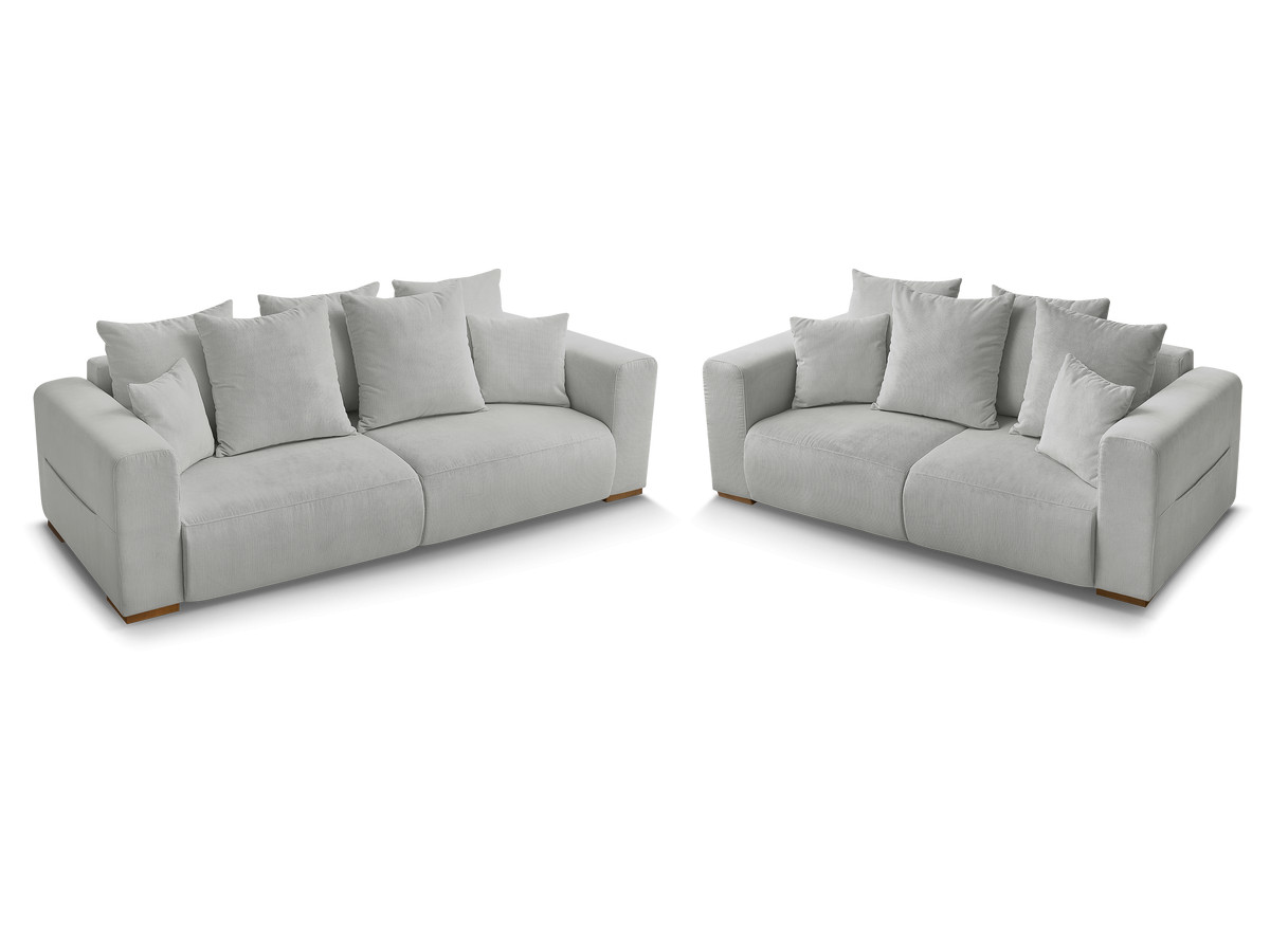 SIDONIE corduroy vaste 3 + 2 zits rechte bankset