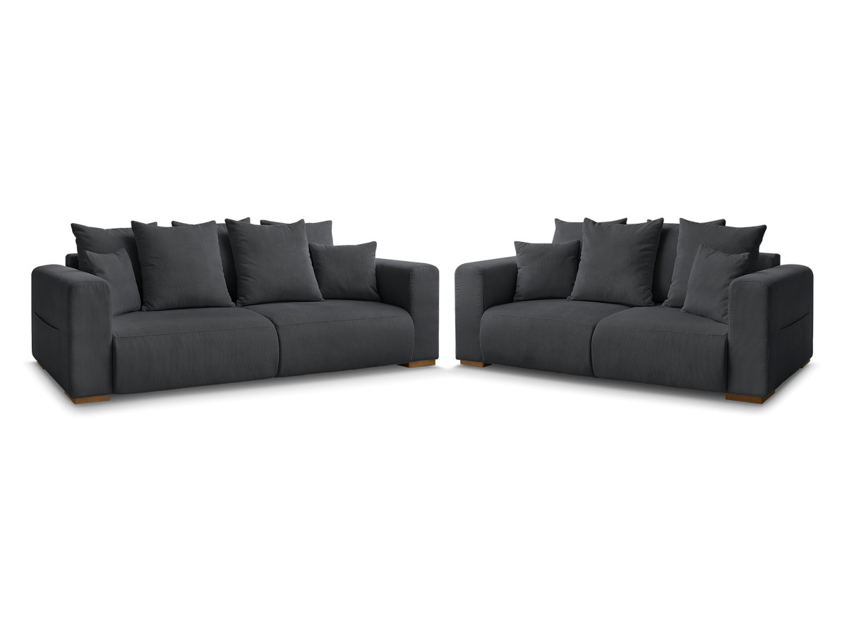 SIDONIE corduroy vaste 3 + 2 zits rechte bankset