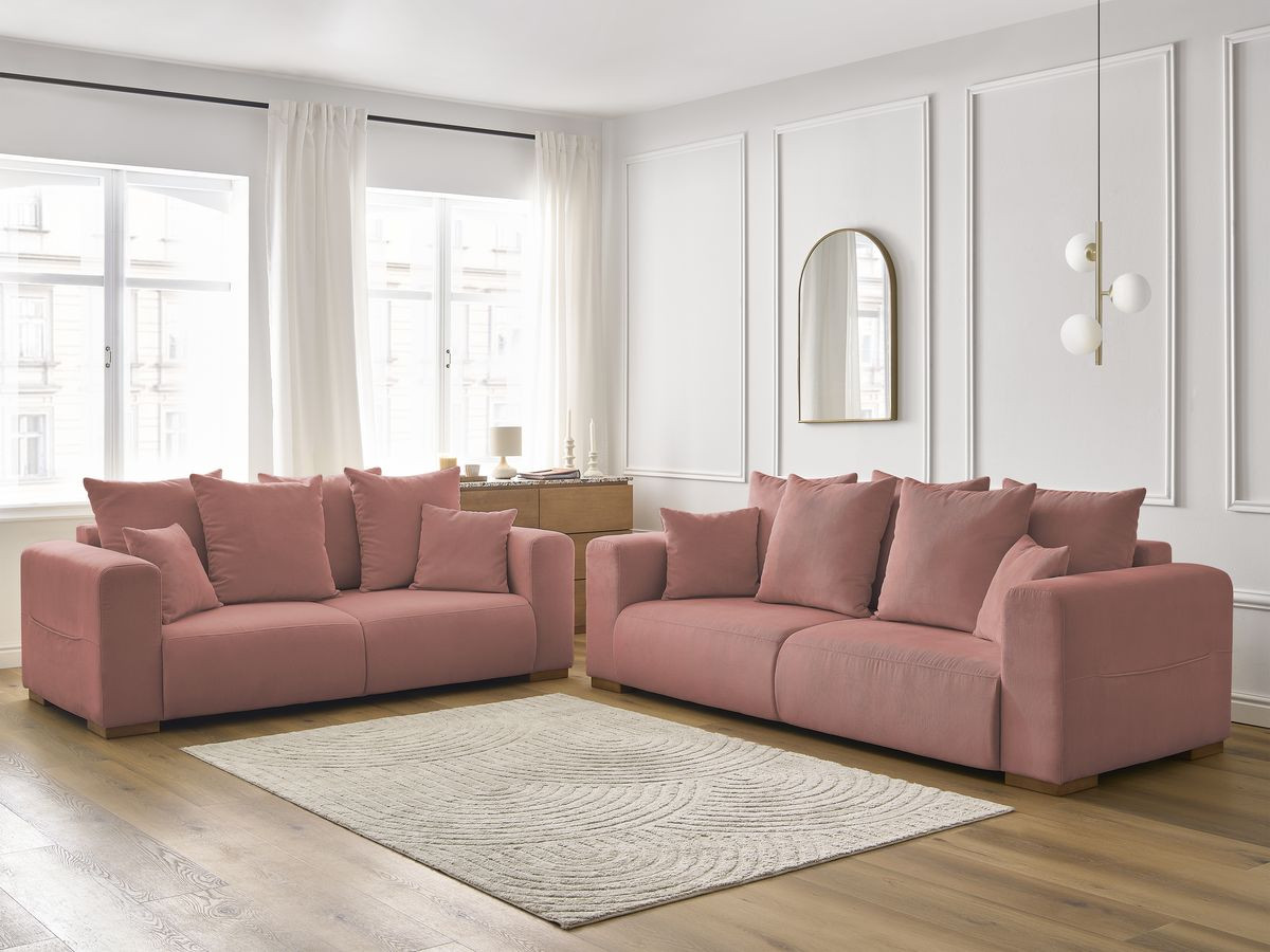 SIDONIE corduroy vaste 3 + 2 zits rechte bankset