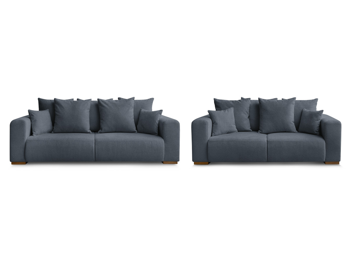 Ensemble canapé droit fixe 3 + 2 places SIDONIE tissu chiné