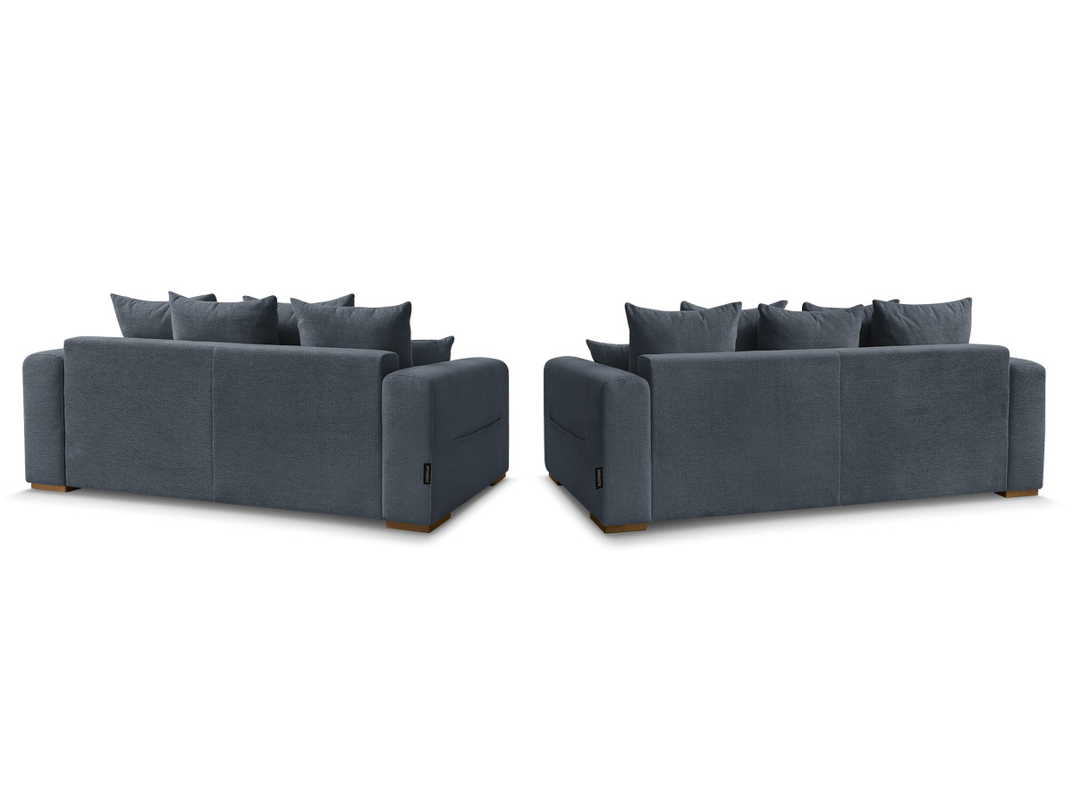 Ensemble canapé droit fixe 3 + 2 places SIDONIE tissu chiné