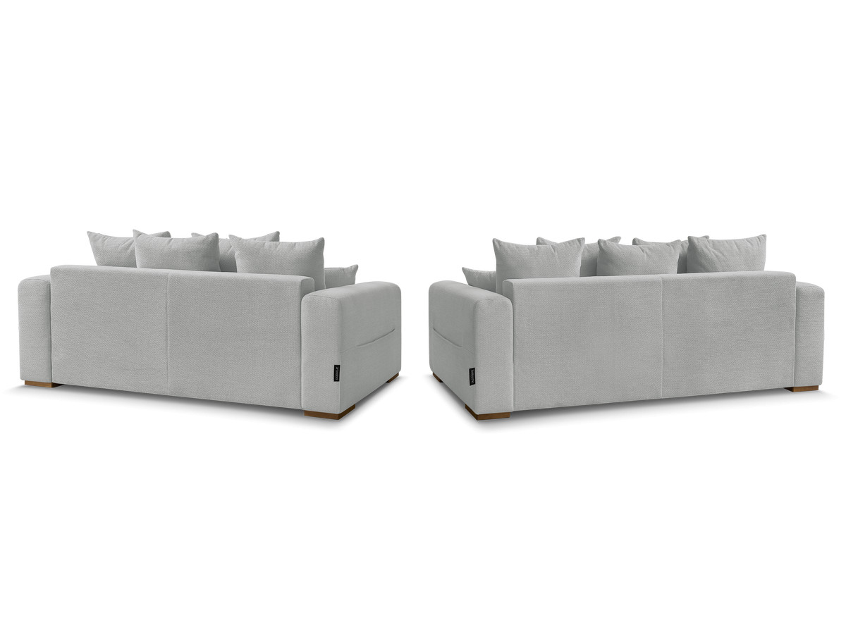 Ensemble canapé droit fixe 3 + 2 places SIDONIE tissu chiné
