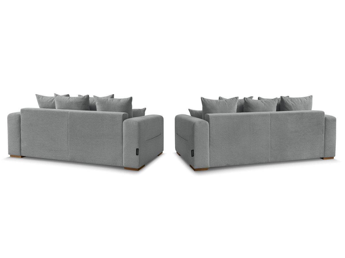 Ensemble canapé droit fixe 3 + 2 places SIDONIE tissu chiné
