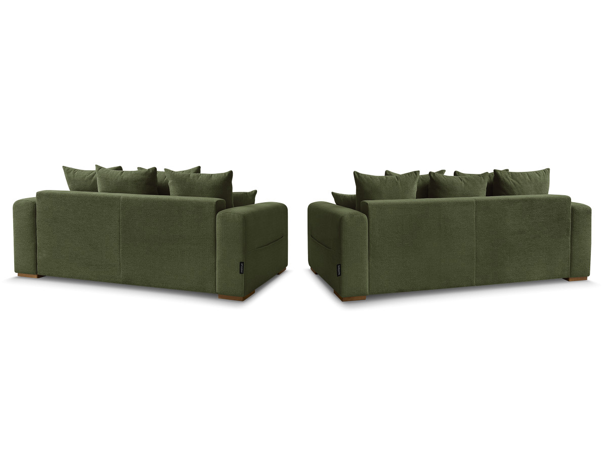 Ensemble canapé droit fixe 3 + 2 places SIDONIE tissu chiné