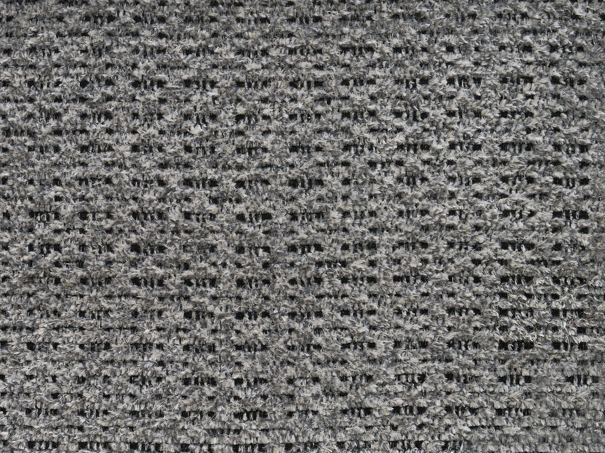 Ensemble canapé droit fixe 3 + 2 places SIDONIE tissu chiné avec pouf