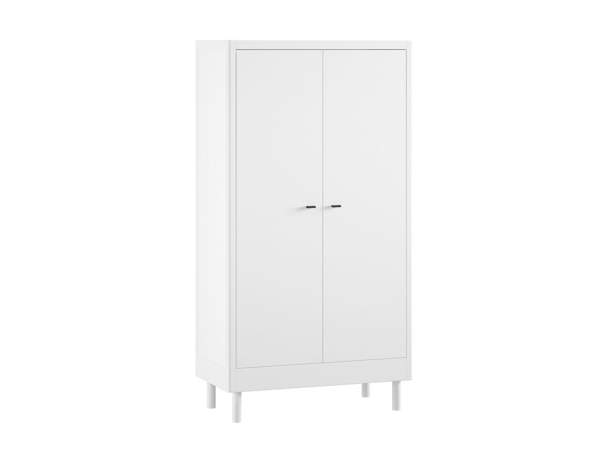 Armoire 2 portes 100 cm ADELIA bois massif de hêtre