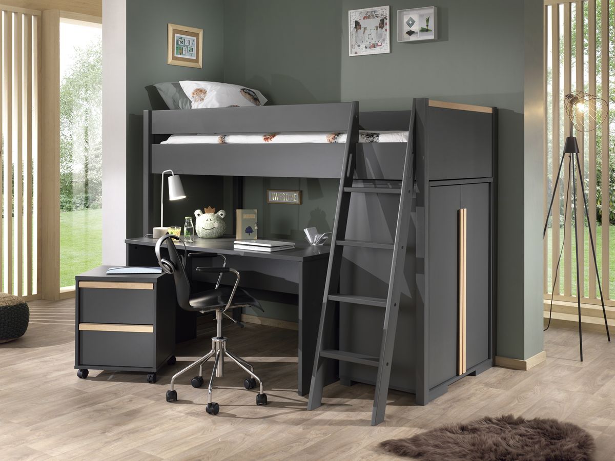 Ensemble ALARIC avec lit enfant + bureau + armoire