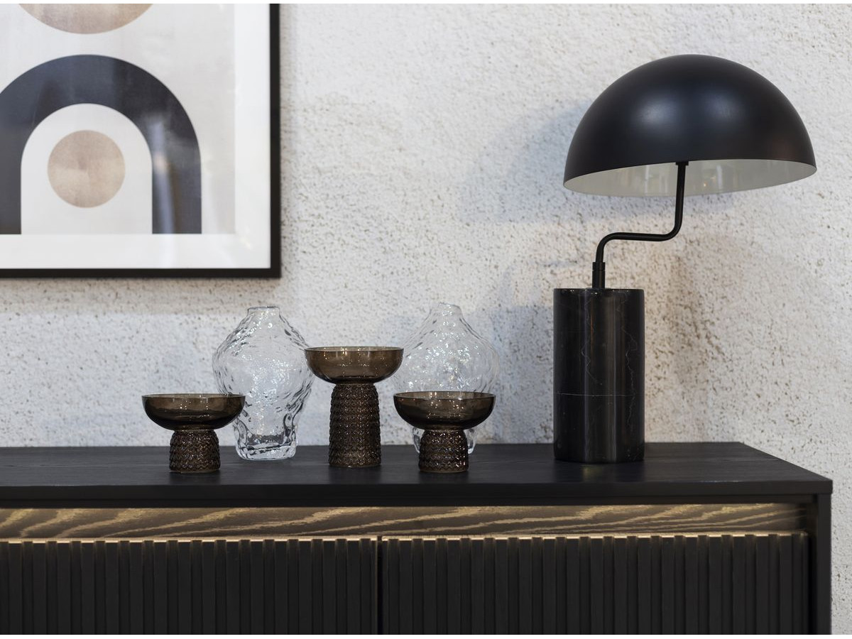 Ensemble LENARA avec buffet 166 cm + meuble TV 167 cm avec tasseaux et LED