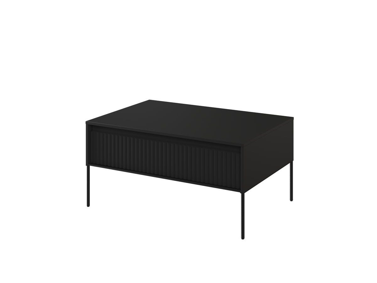 Ensemble LENARA avec buffet 166 cm + meuble TV 167 cm + table basse avec tasseaux et LED