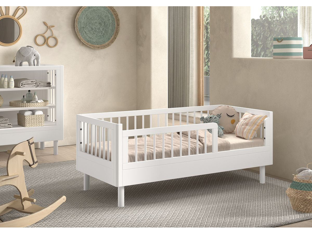 Lit enfant 70 x 140 cm ADELIA bois massif de hêtre