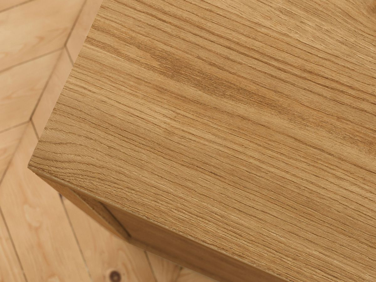 Ensemble FERRET avec buffet 180 cm + meuble TV 180 cm + table basse 100 cm effet tasseaux de bois — vue 6