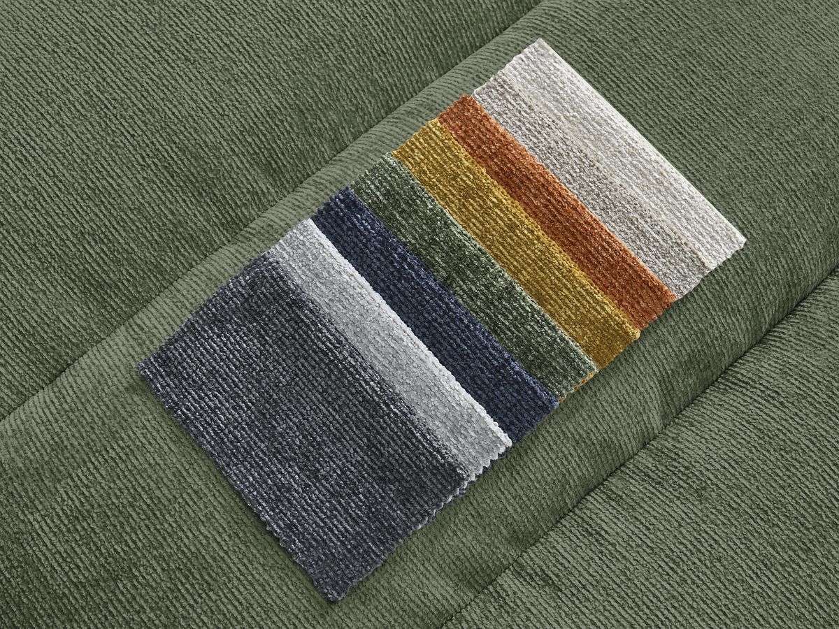 Canapé droit fixe 3 places SIERRA tissu texturé