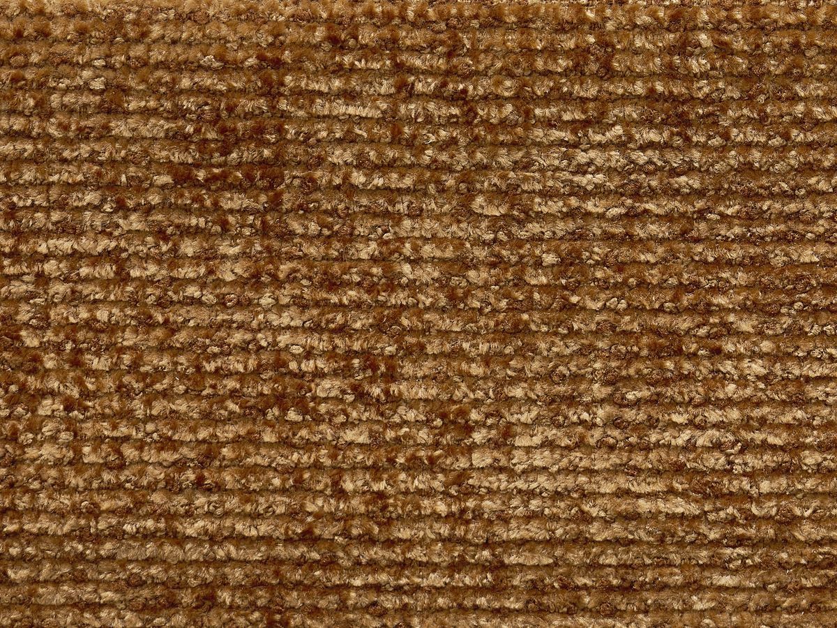 Canapé droit fixe 3 places SIERRA tissu texturé avec pouf