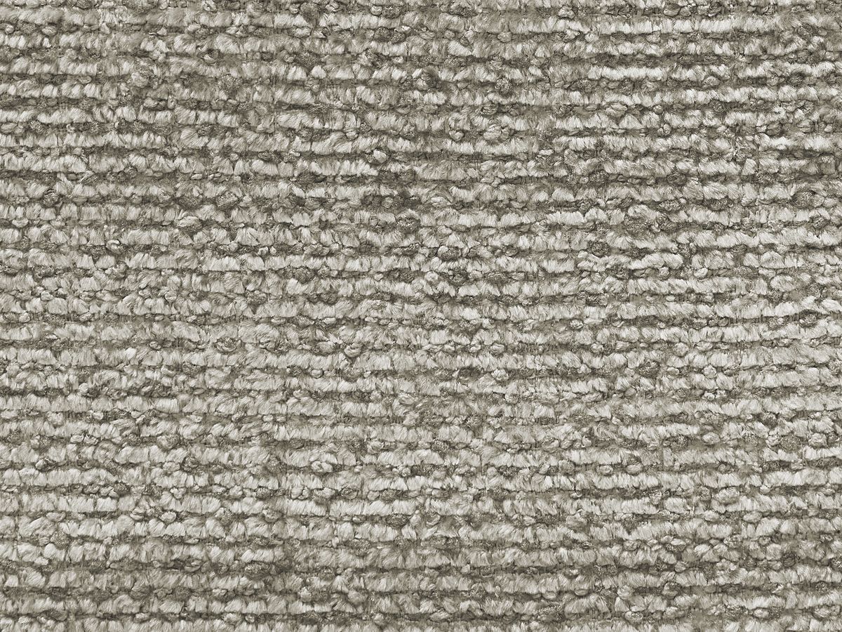 Canapé droit fixe 3 places SIERRA tissu texturé avec pouf