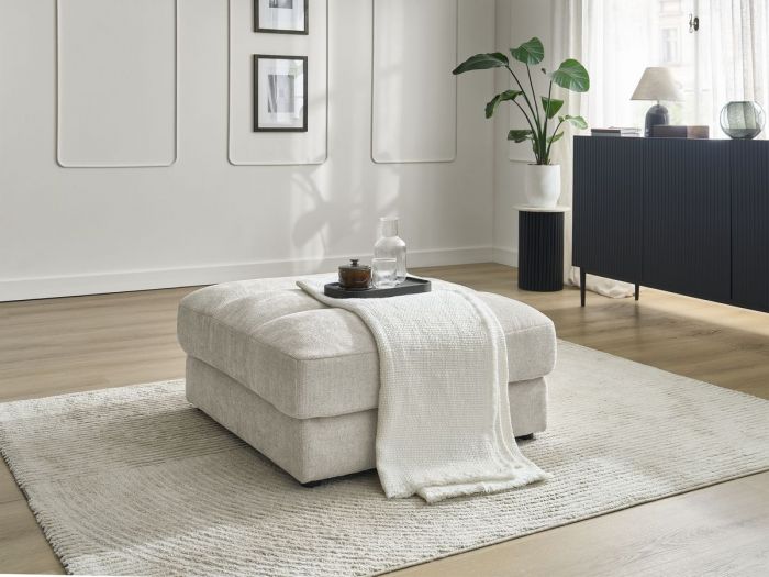 Pouf SIERRA tissu texturé