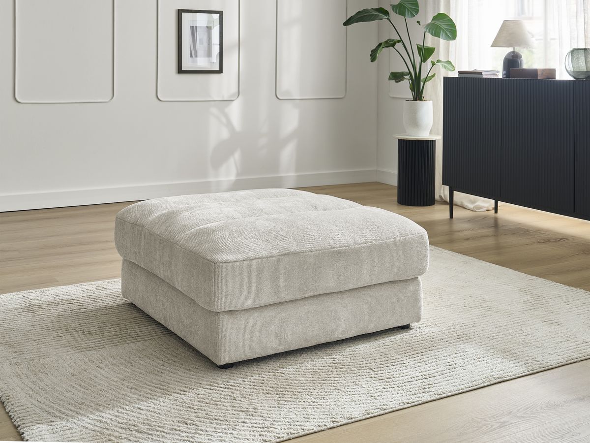 Pouf SIERRA texturé beige — vue 5