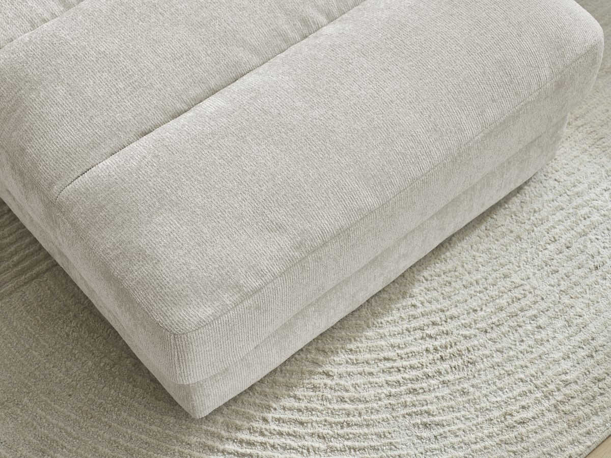Pouf SIERRA tissu texturé
