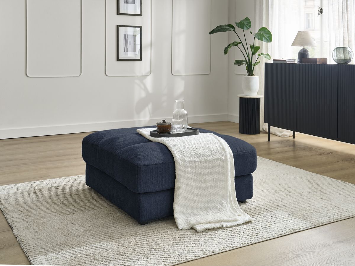 Pouf SIERRA tissu texturé