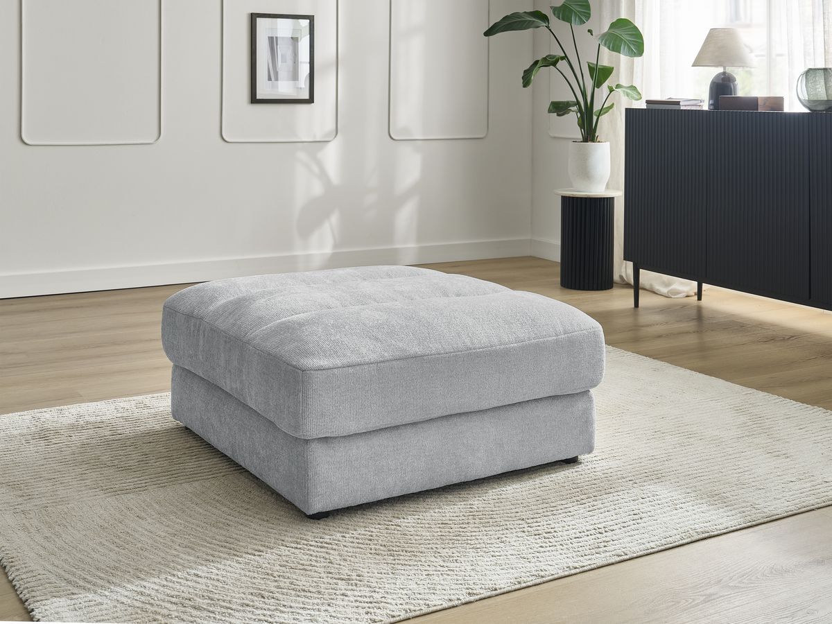 Pouf SIERRA tissu texturé