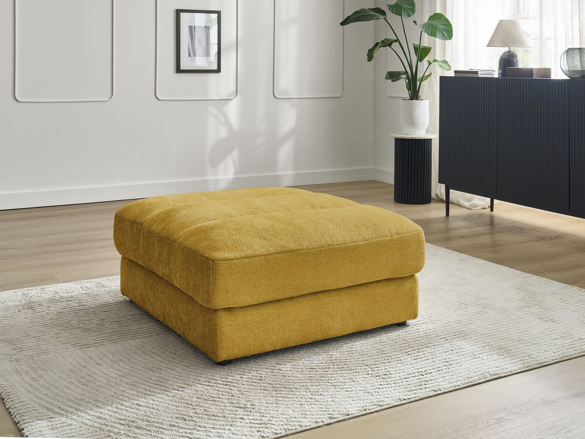 Pouf SIERRA tissu texturé