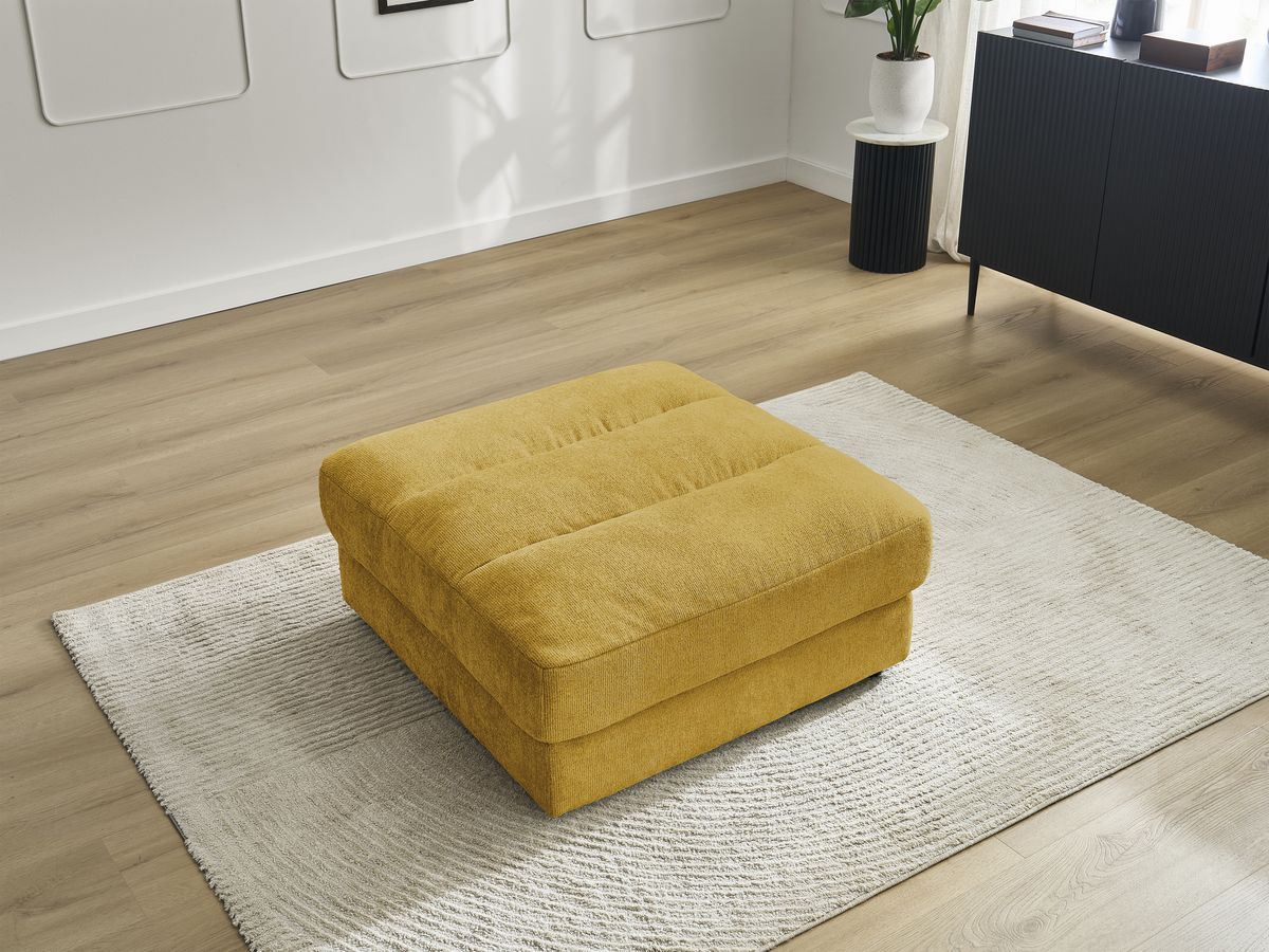 Pouf SIERRA tissu texturé