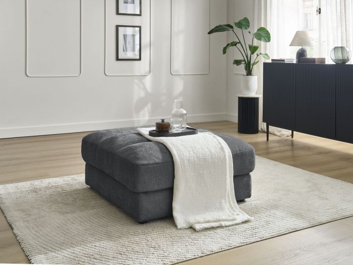 Canapé droit fixe 3 places SIERRA tissu velours