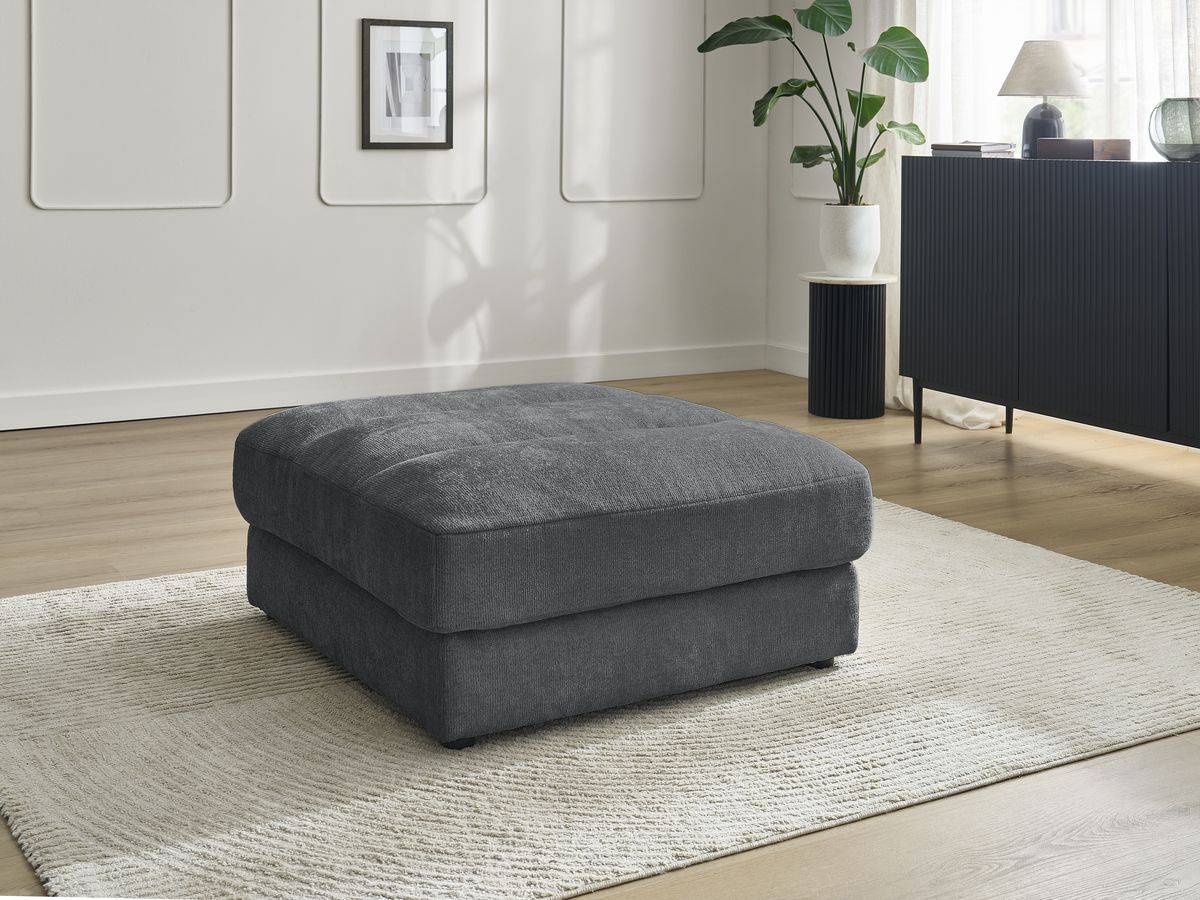 Pouf SIERRA tissu texturé