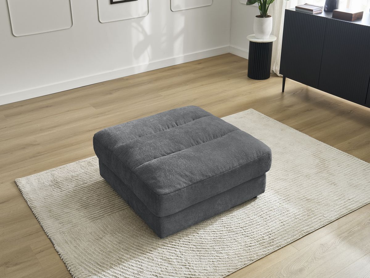 Pouf SIERRA tissu texturé