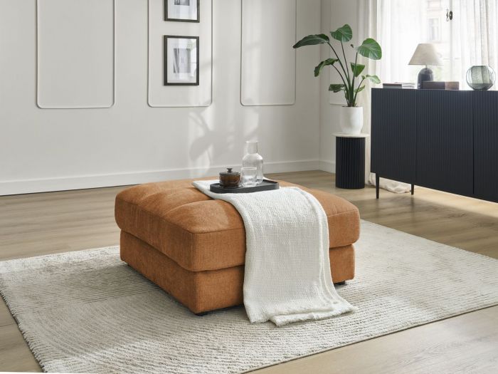 Pouf SIERRA tissu texturé