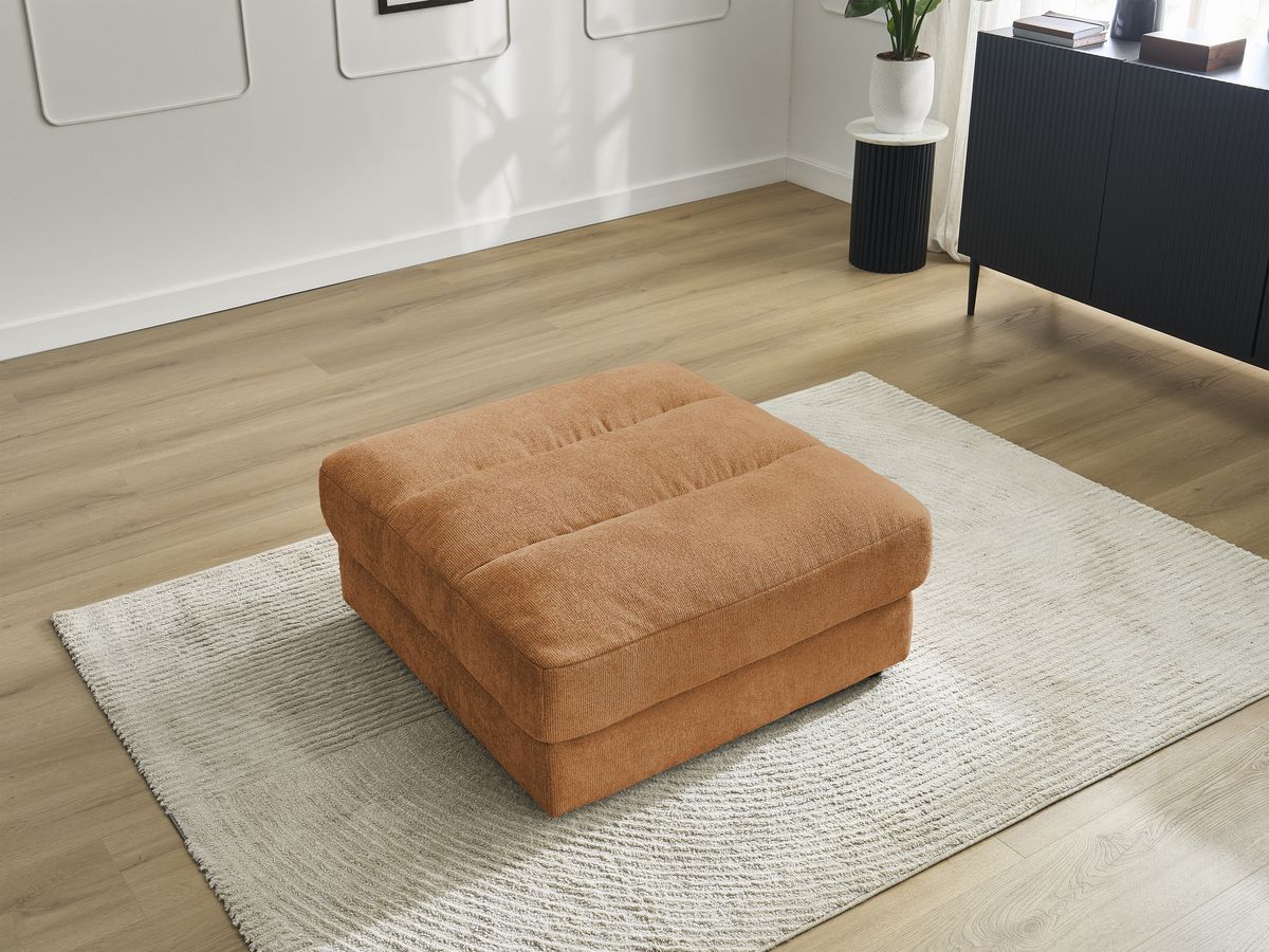 Pouf SIERRA tissu texturé