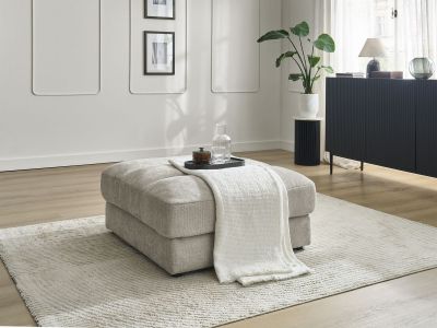 Pouf SIERRA tissu texturé