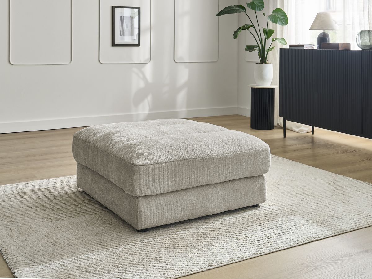 Pouf SIERRA tissu texturé