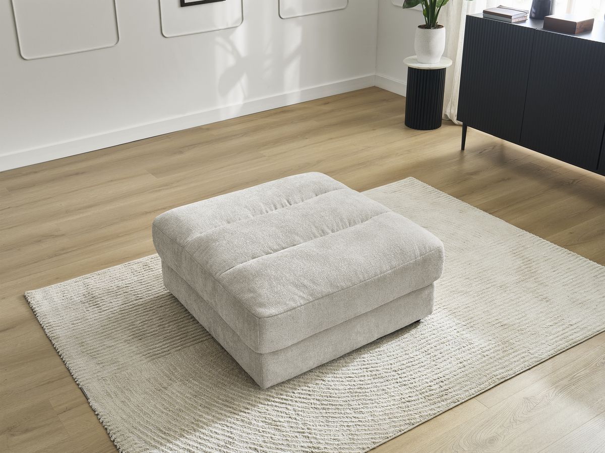 Pouf SIERRA tissu texturé