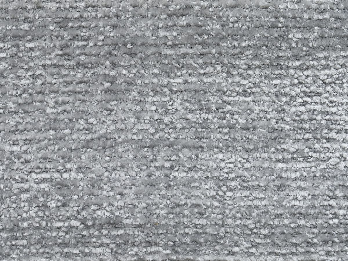 Canapé d'angle fixe SIERRA tissu texturé avec pouf