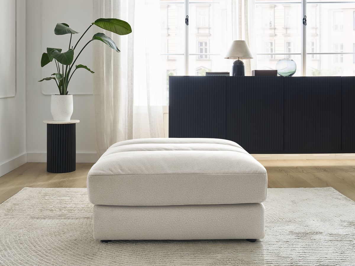 Pouf SIERRA velours beige — vue 4