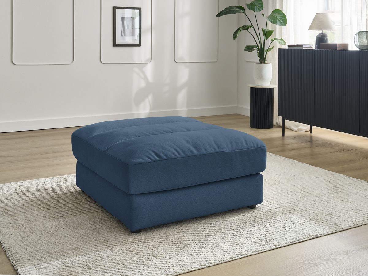 Pouf SIERRA velours bleu foncé — vue 5